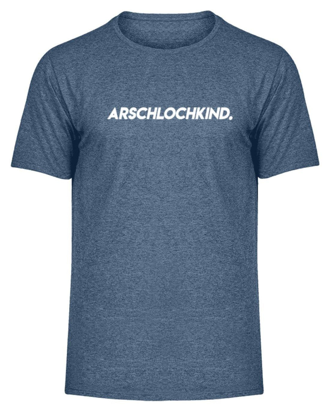 Arschlochkind.  - Herren Melange Shirt - Words on Shirts