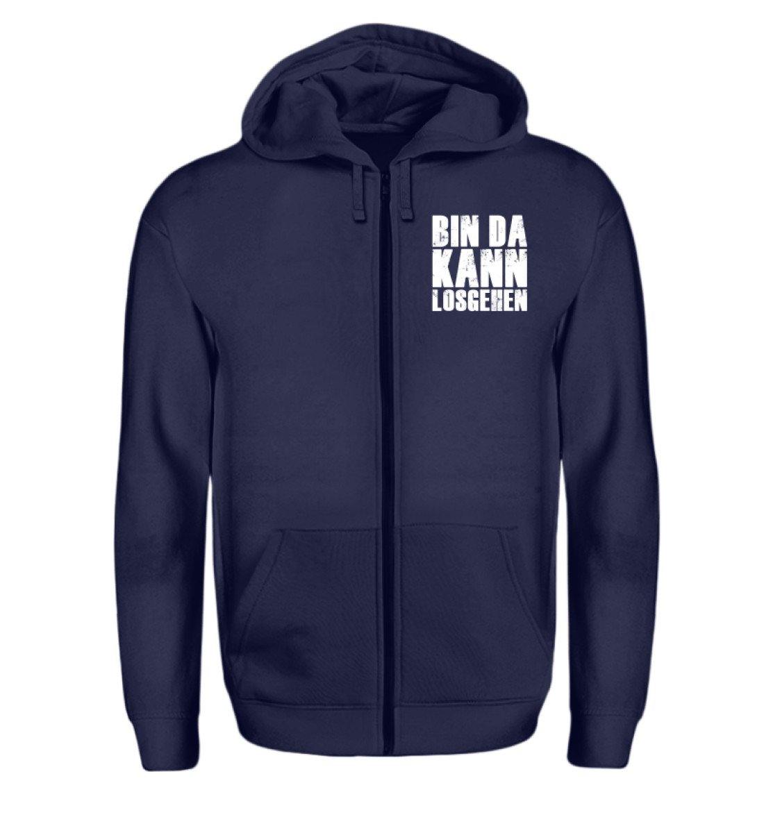 Bin da kann los gehen  - Zip-Hoodie