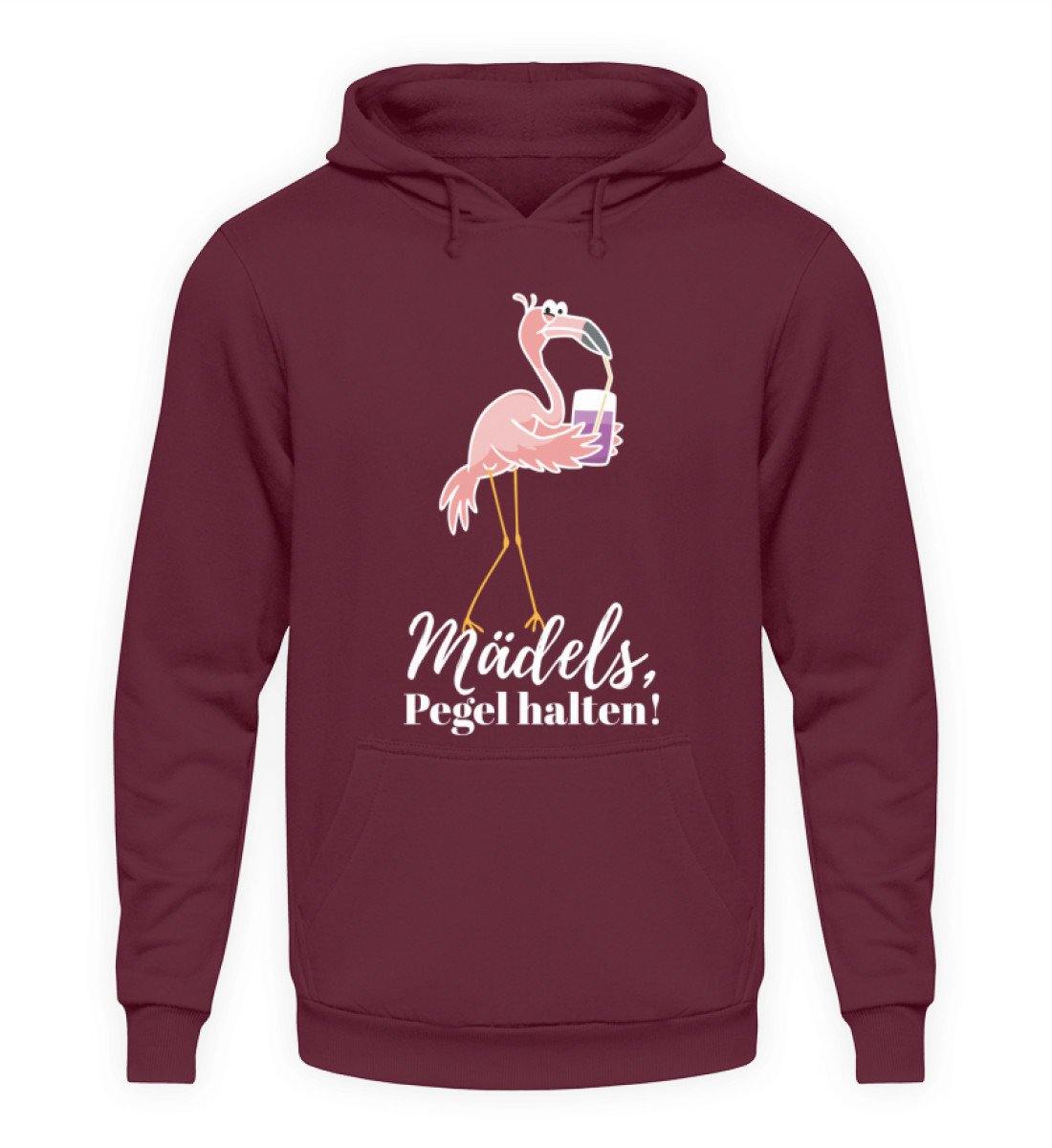 Mädels Pegel halten - Flamingo  - Unisex Kapuzenpullover Hoodie