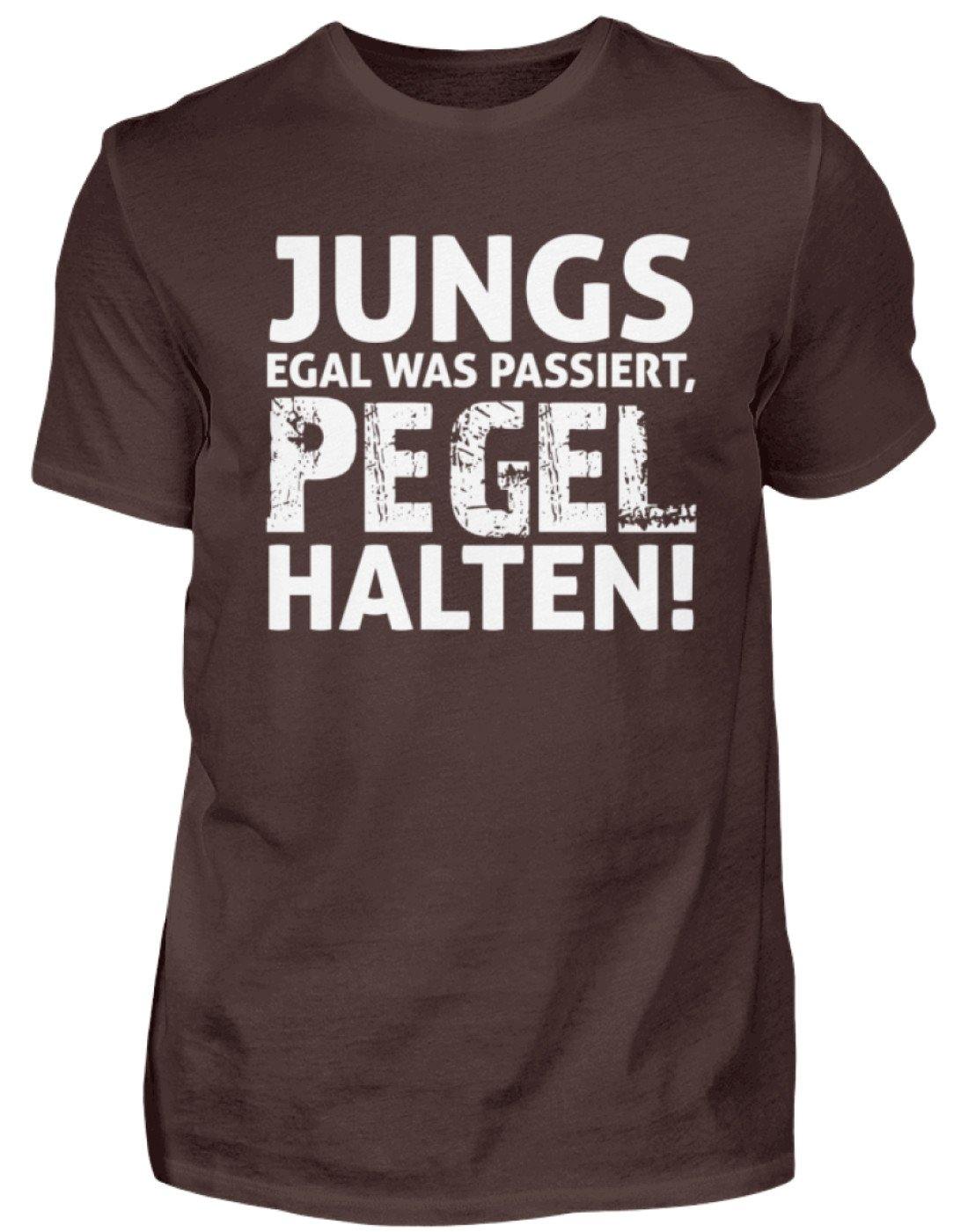 Jungs, Pegel halten.  - Herren Shirt
