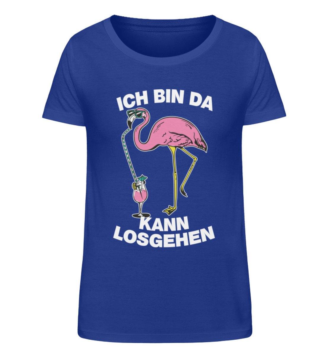 Ich bin da, kann losgehen - Flamingo  - Damen Organic Shirt