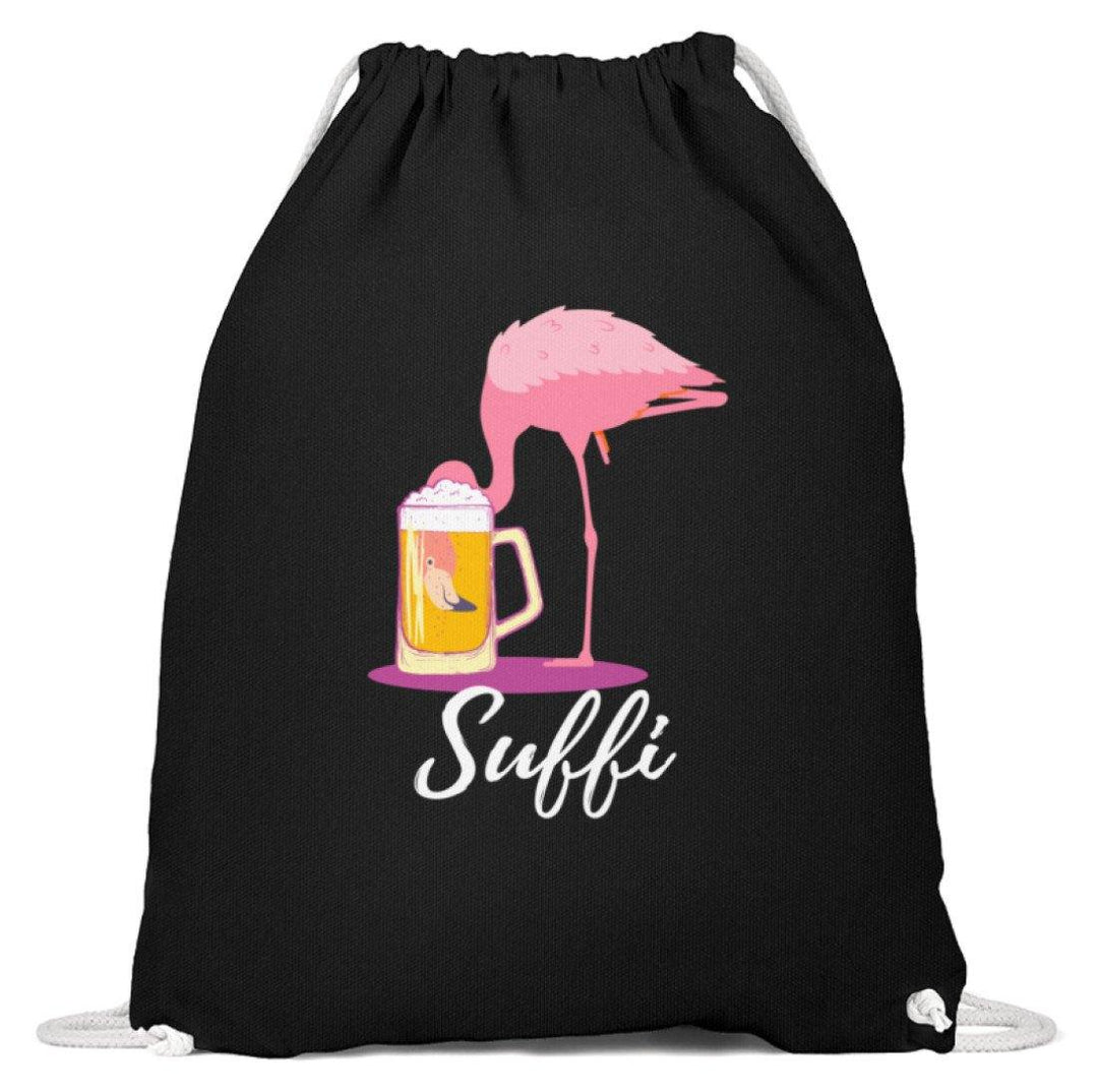 Flamingo Suffi - Words on Shirt  - Baumwoll Gymsac - Words on Shirts Sag es mit dem Mittelfinger Shirts Hoodies Sweatshirt Taschen Gymsack Spruch Sprüche Statement