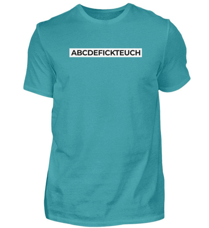 ABCDEFICKTEUCH - Words on Shirts  - Herren Shirt - Words on Shirts Sag es mit dem Mittelfinger Shirts Hoodies Sweatshirt Taschen Gymsack Spruch Sprüche Statement