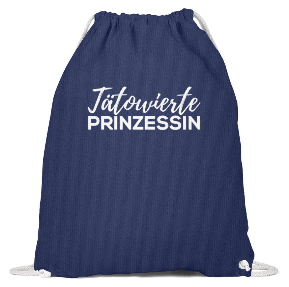 Tätowierte Prinzessin - Words on Shirt  - Baumwoll Gymsac