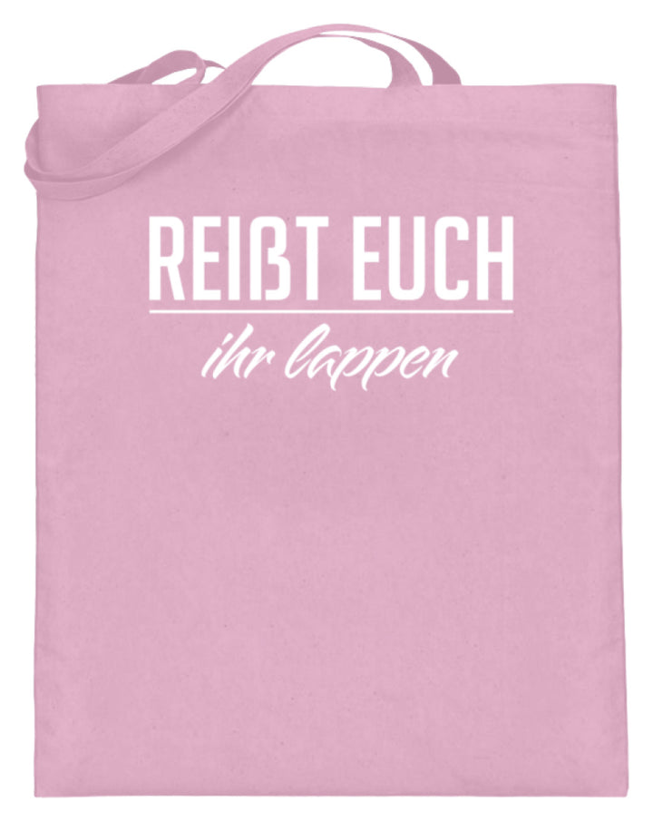 Reißt Euch Ihr Lappen  - Jutebeutel (mit langen Henkeln) - Words on Shirts