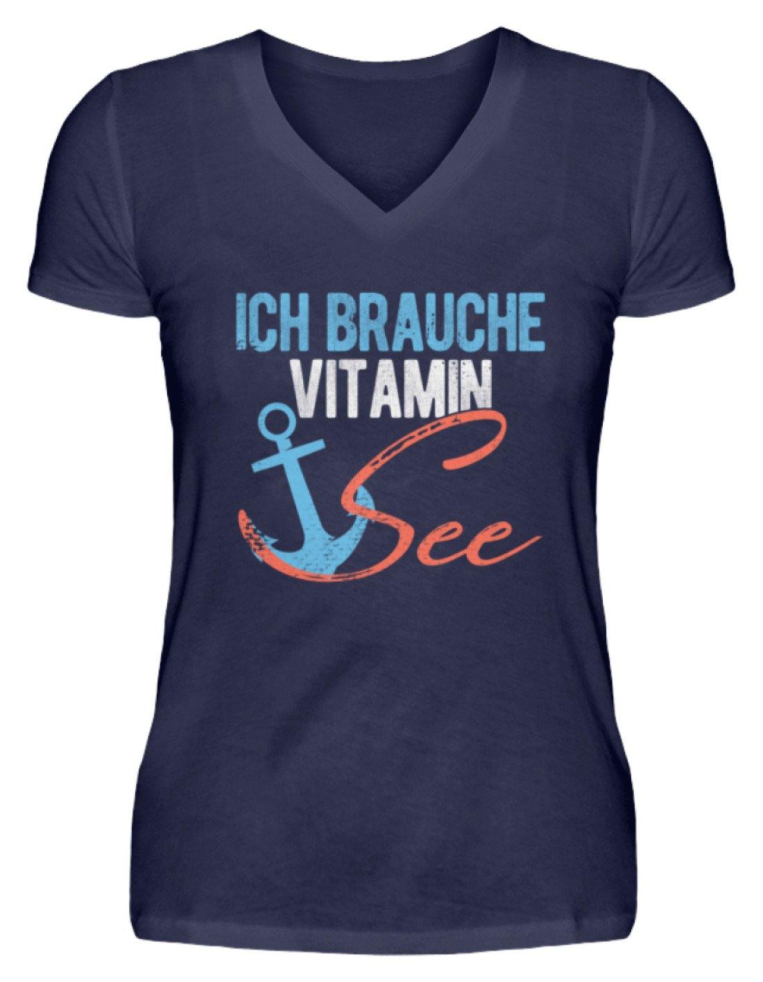 Vitamin See - Norddeutsch   - V-Neck Damenshirt