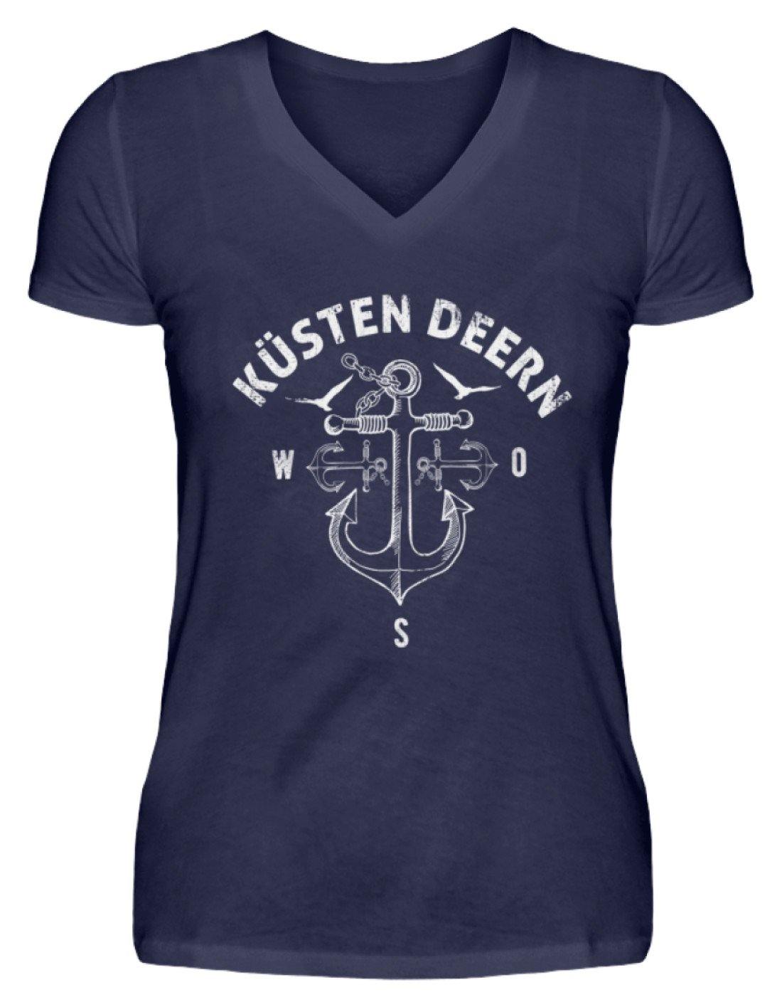 Küsten Deern 2 - Norddeutsch   - V-Neck Damenshirt