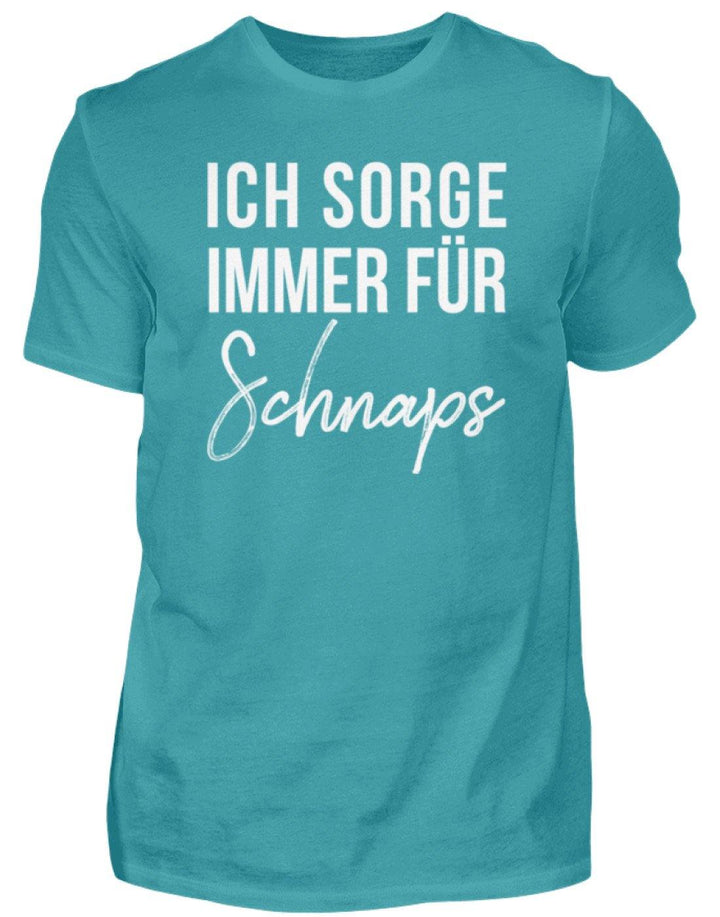 Ich sorge immer für Schnaps - Words on Shirt  - Herren Shirt - Words on Shirts Sag es mit dem Mittelfinger Shirts Hoodies Sweatshirt Taschen Gymsack Spruch Sprüche Statement