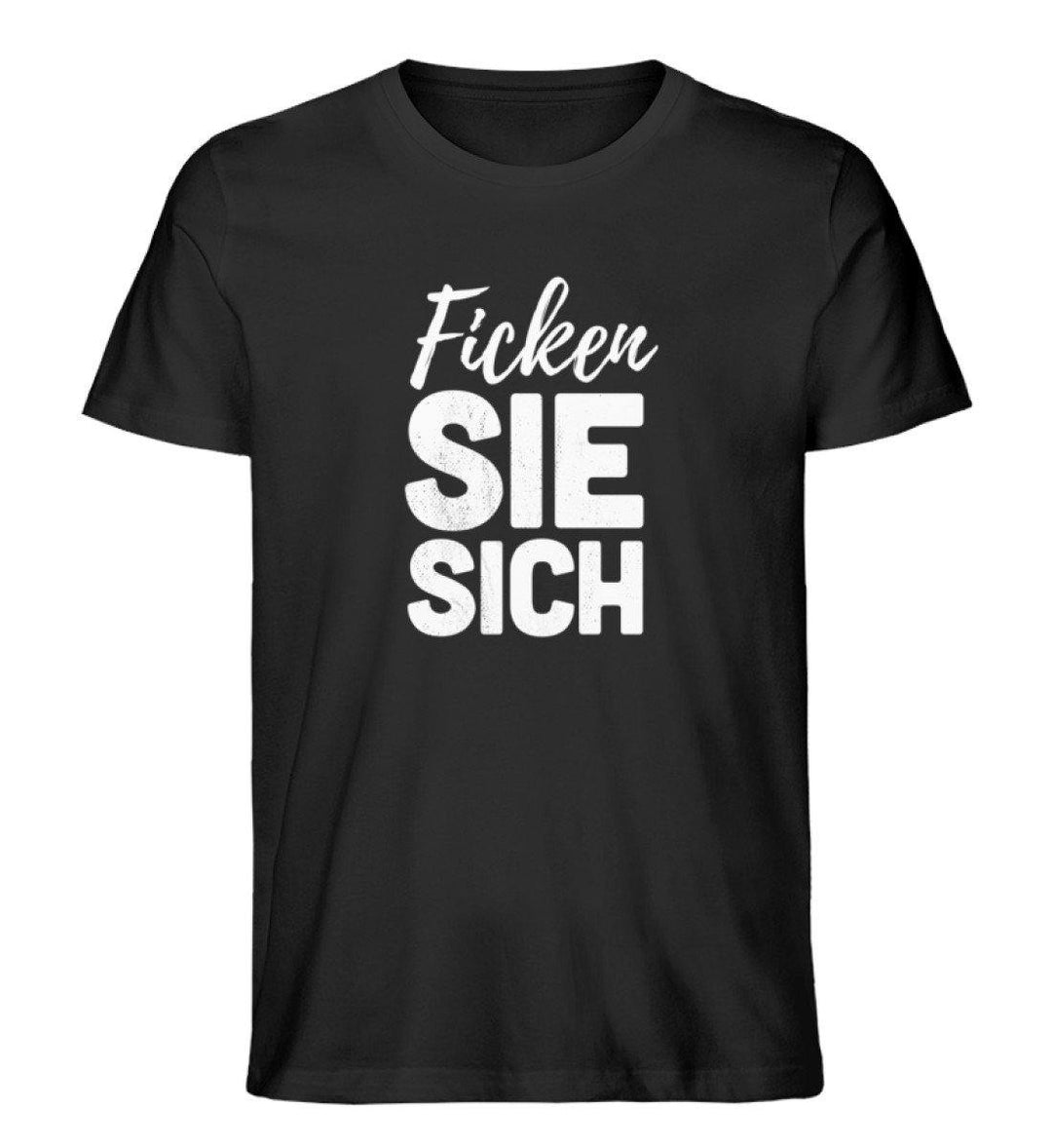 F!cken Sie sich - Words on Shirts - PR  - Herren Premium Organic Shirt - Words on Shirts Sag es mit dem Mittelfinger Shirts Hoodies Sweatshirt Taschen Gymsack Spruch Sprüche Statement