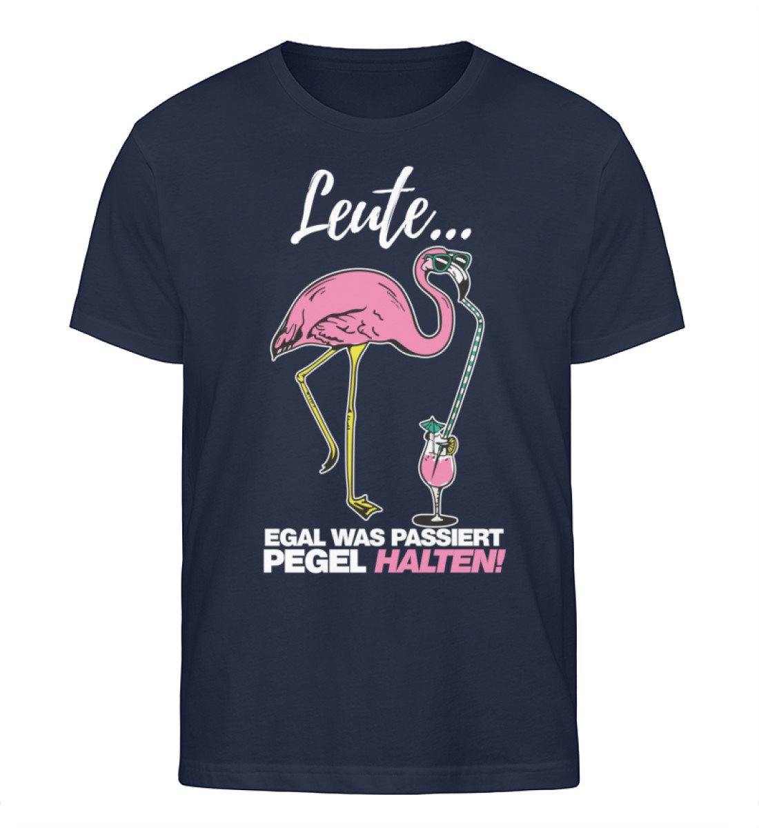 Leute, Pegel halten. Flamingo  - Herren Organic Shirt