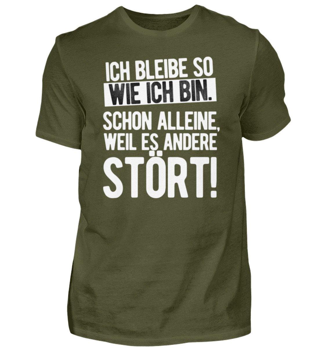 Glück ist: niemand auf die Nerven geht  - Herren Shirt