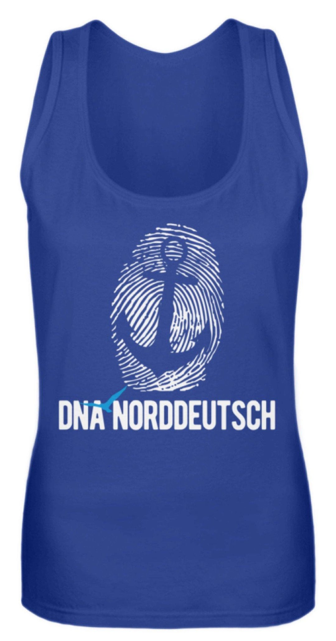 DNA Norddeutsch  - Frauen Tanktop - Words on Shirts Sag es mit dem Mittelfinger Shirts Hoodies Sweatshirt Taschen Gymsack Spruch Sprüche Statement