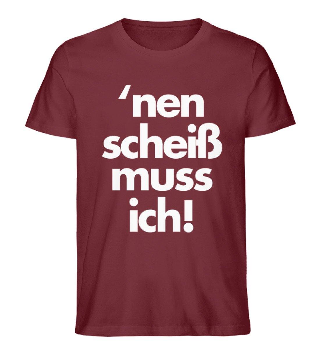 'nen scheiß muss ich - Words on Shirts  - Herren Premium Organic Shirt