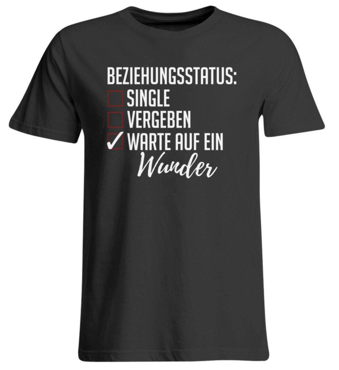 Beziehungsstatus - Warte auf ein Wunder  - Übergrößenshirt