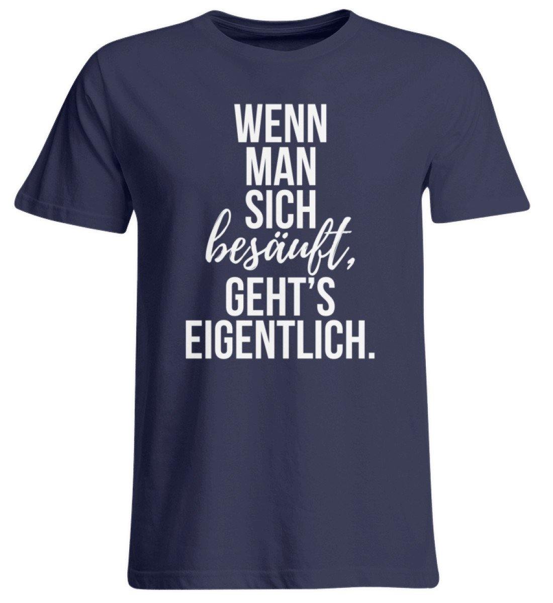 Wenn man sich besäuft, gehts eigentlich.  - Übergrößenshirt