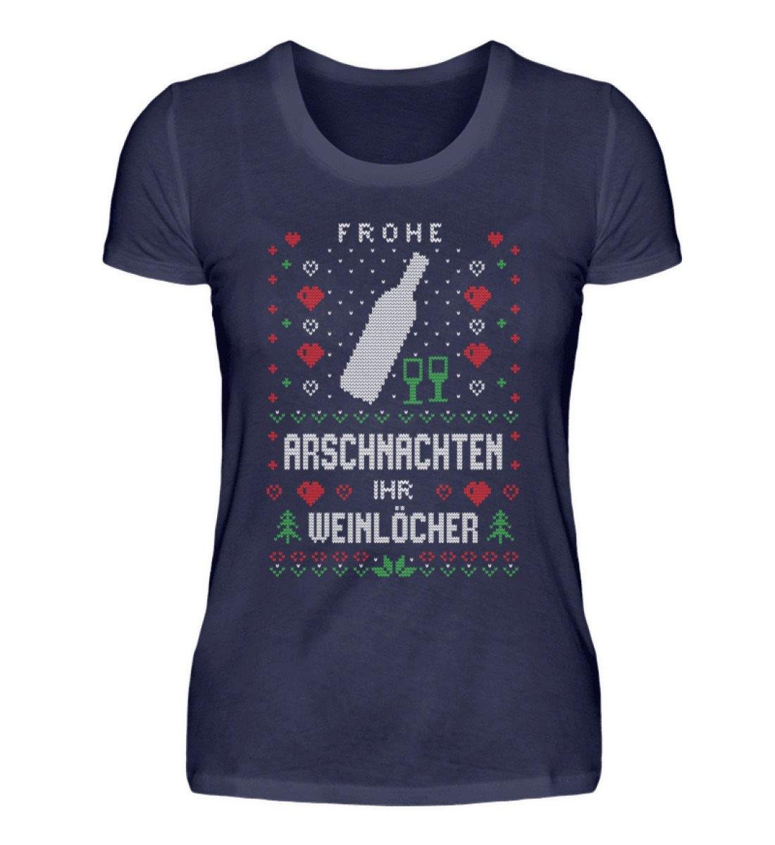 Frohe Arschnachten - Weinlöcher 2020  - Damenshirt