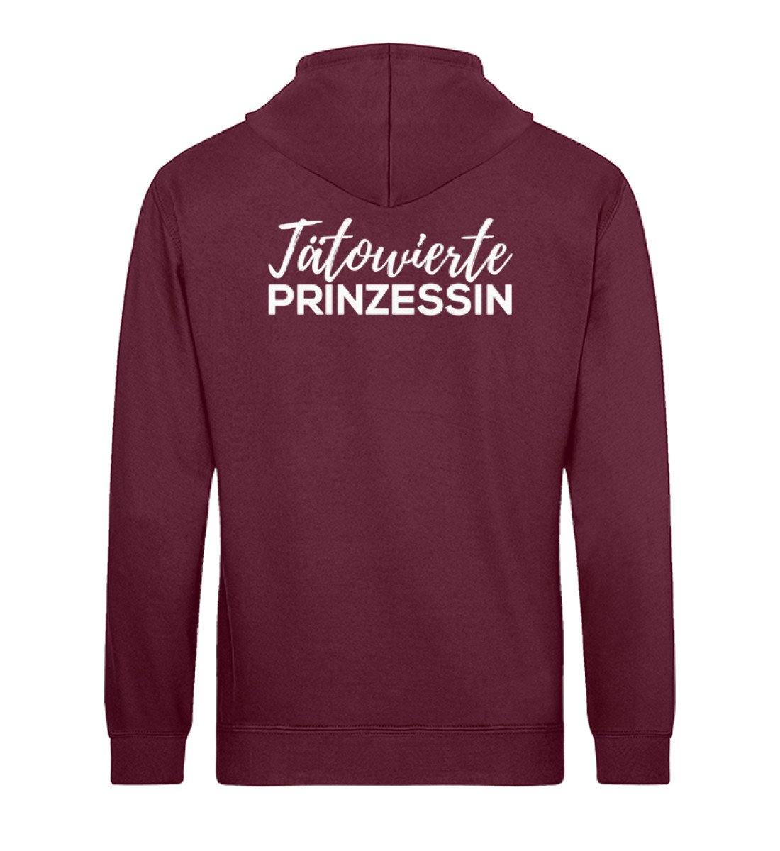 Tätowierte Prinzessin - Words on Shirts  - Unisex Organic Hoodie BACK
