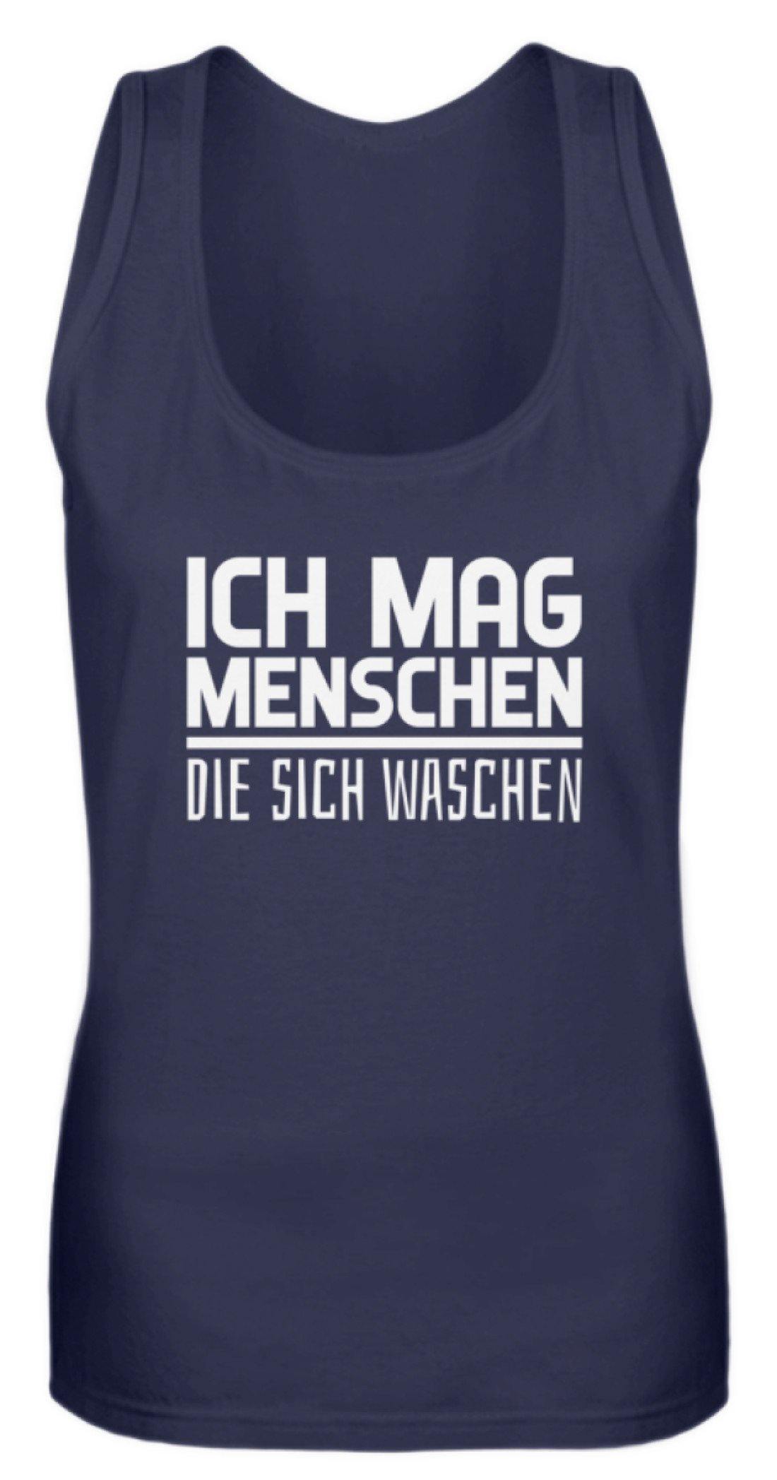 Ich mag Menschen - Words on Shirts  - Frauen Tanktop