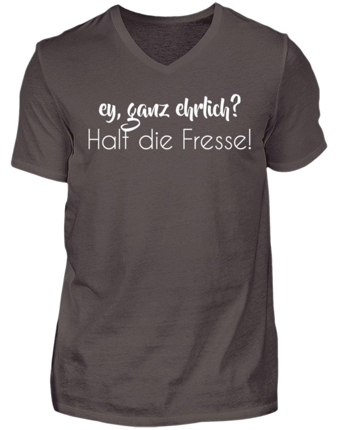 Ey ganz ehrlich? Halt die Fresse!  - Herren V-Neck Shirt