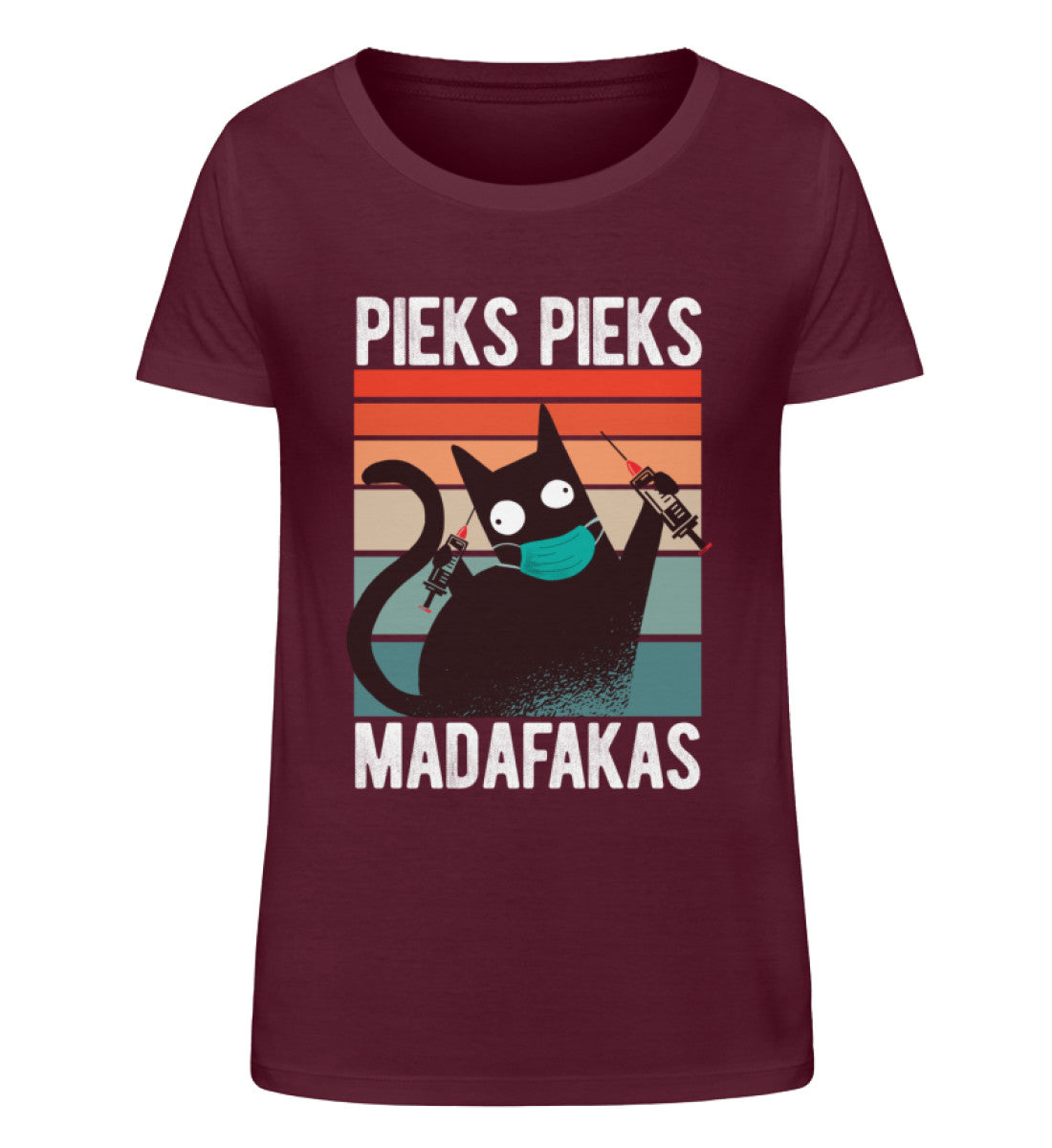 MIT MASKE - Pieks Pieks Madafakas  - Damen Organic Shirt