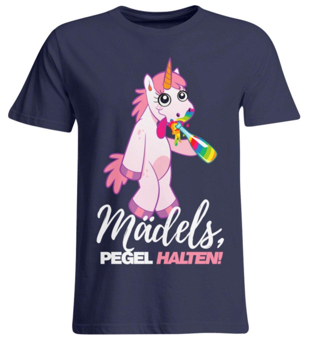 Mädels, Pegel halte - Einhorn  - Übergrößenshirt