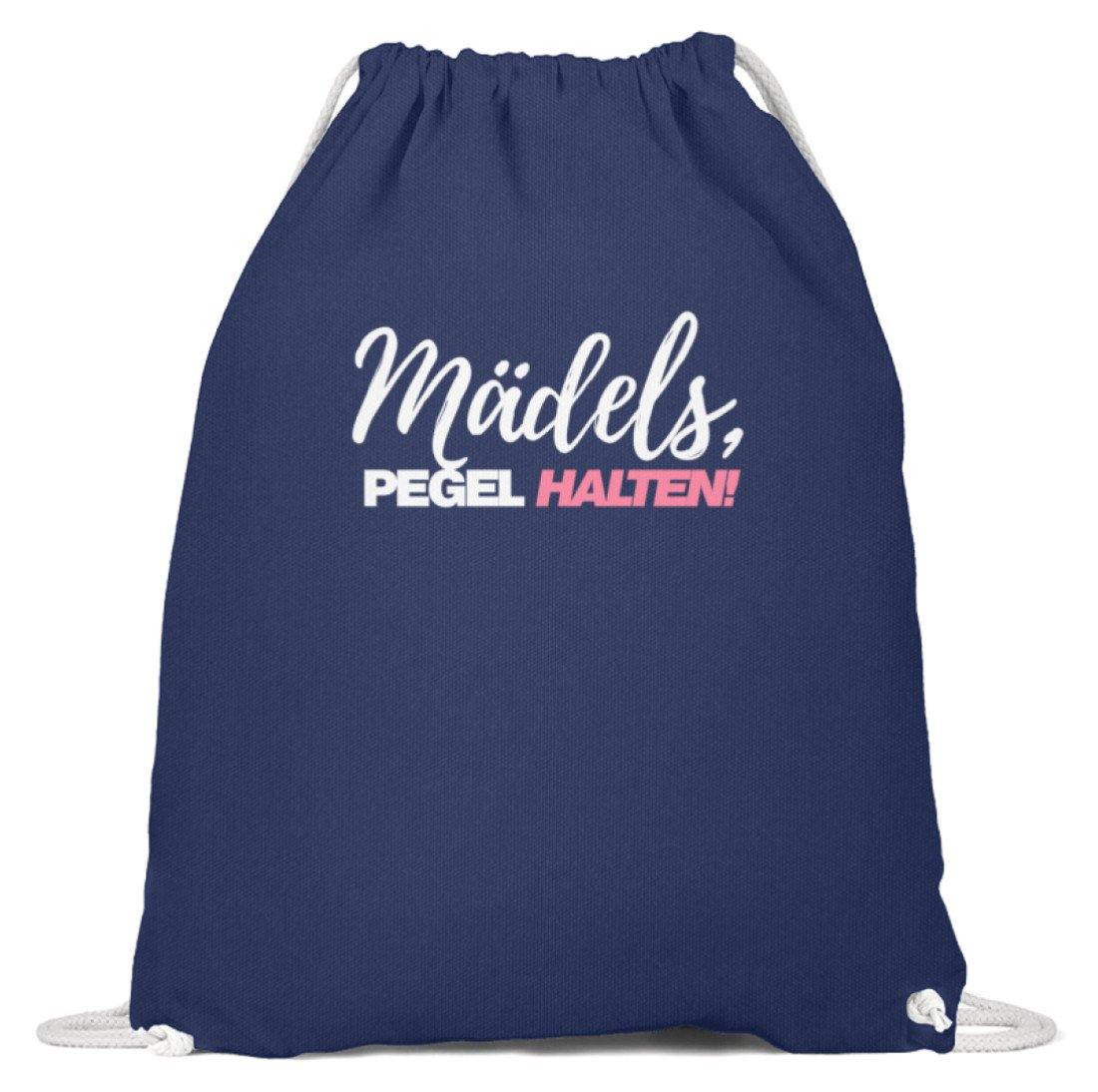 Mädels, Pegel halten - Words on Shirts 2  - Baumwoll Gymsac