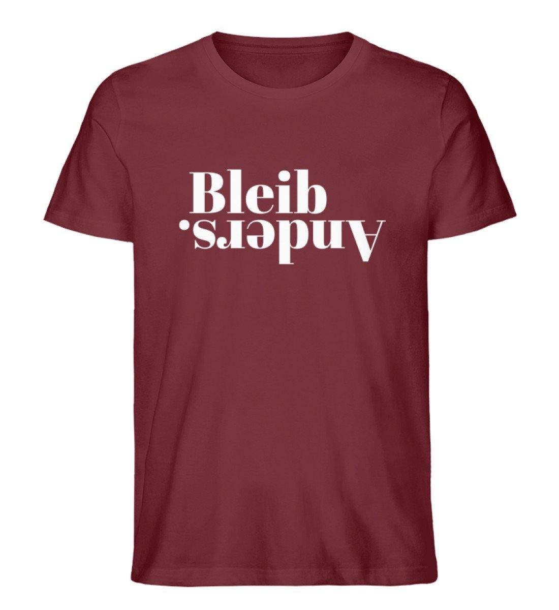 Bleib anders. - Words on Shirts  - Herren Premium Organic Shirt