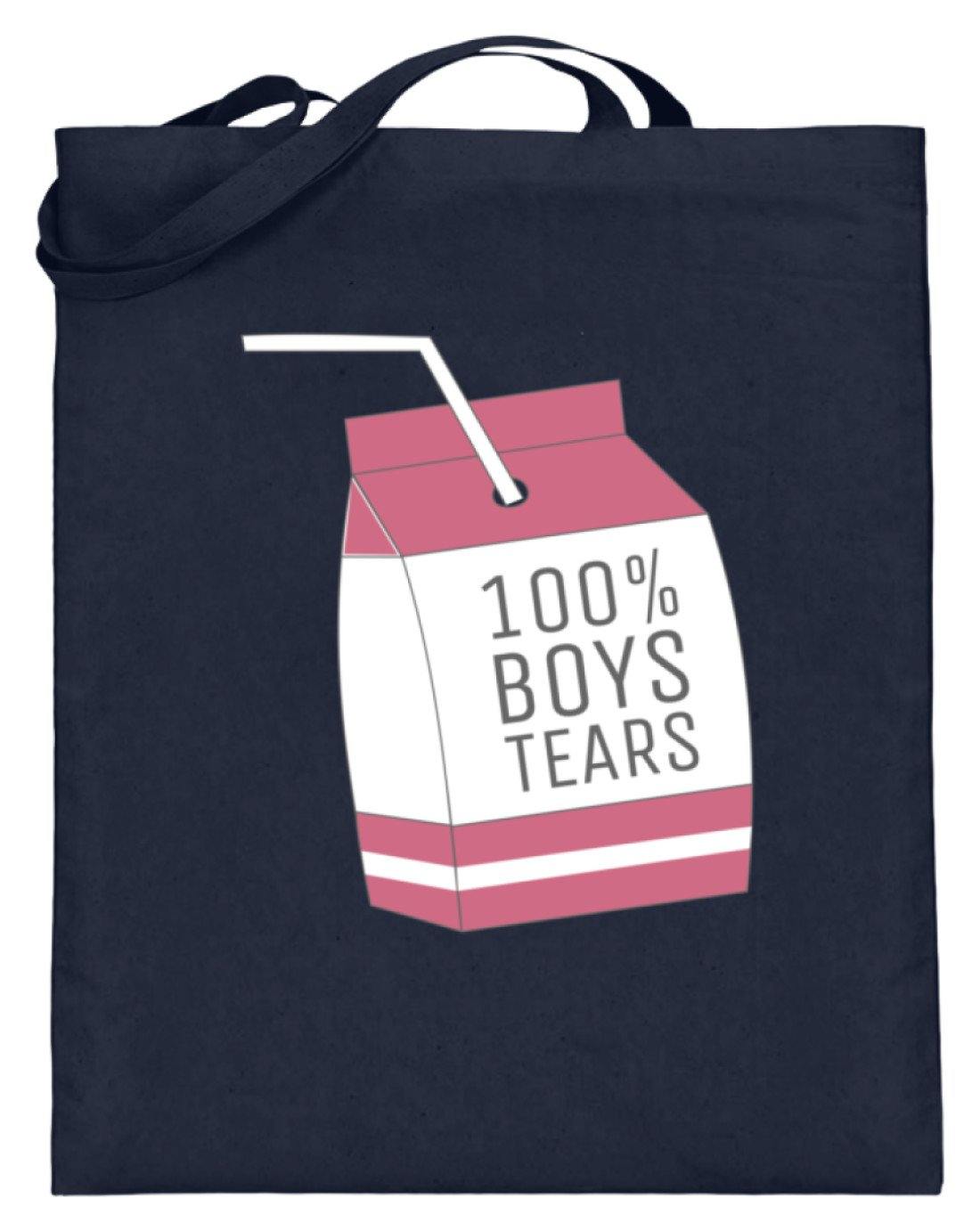 100% Boys Tears  - Jutebeutel (mit langen Henkeln)