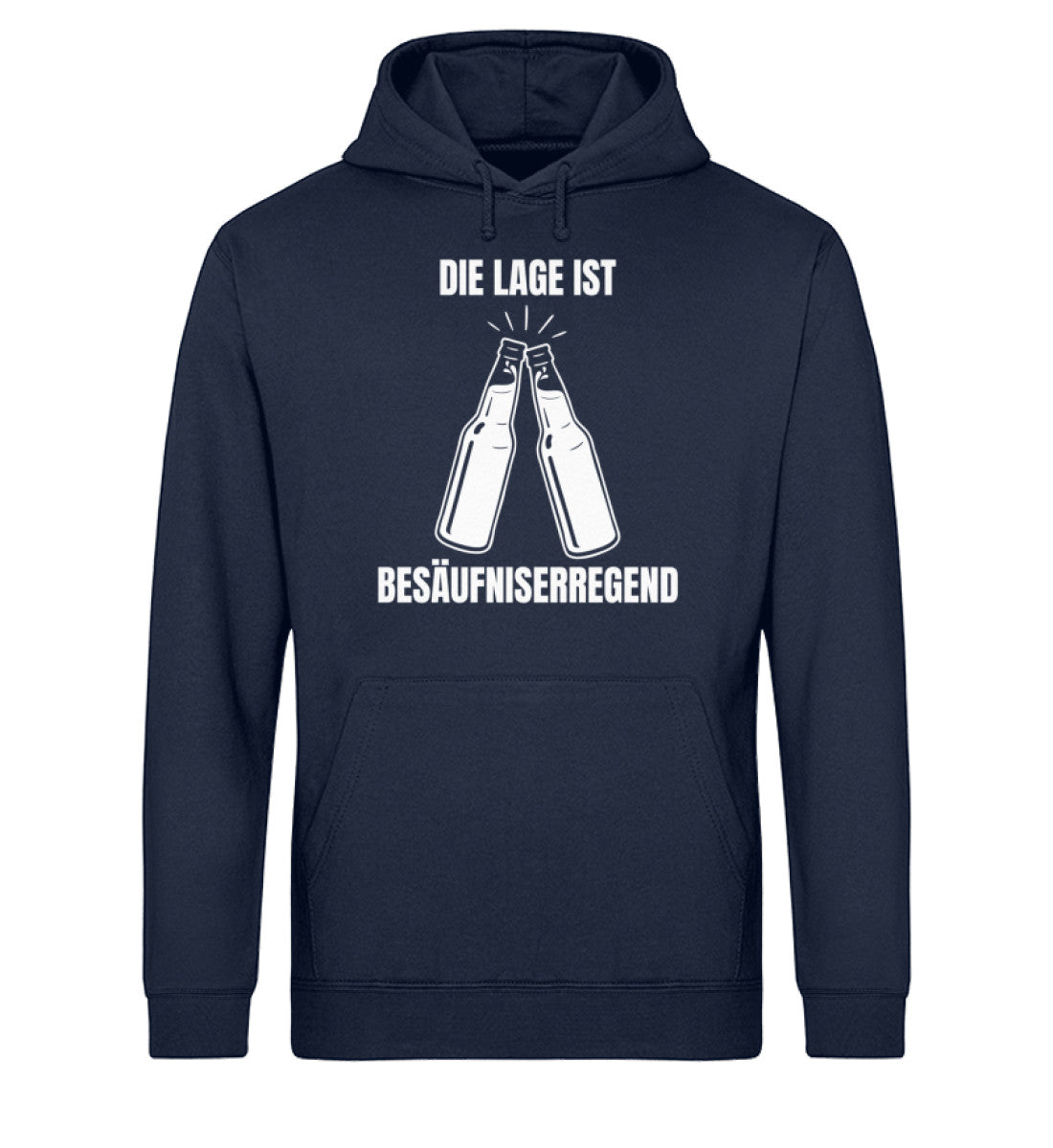 Die Lage ist besäufniserregend  - Unisex Organic Hoodie