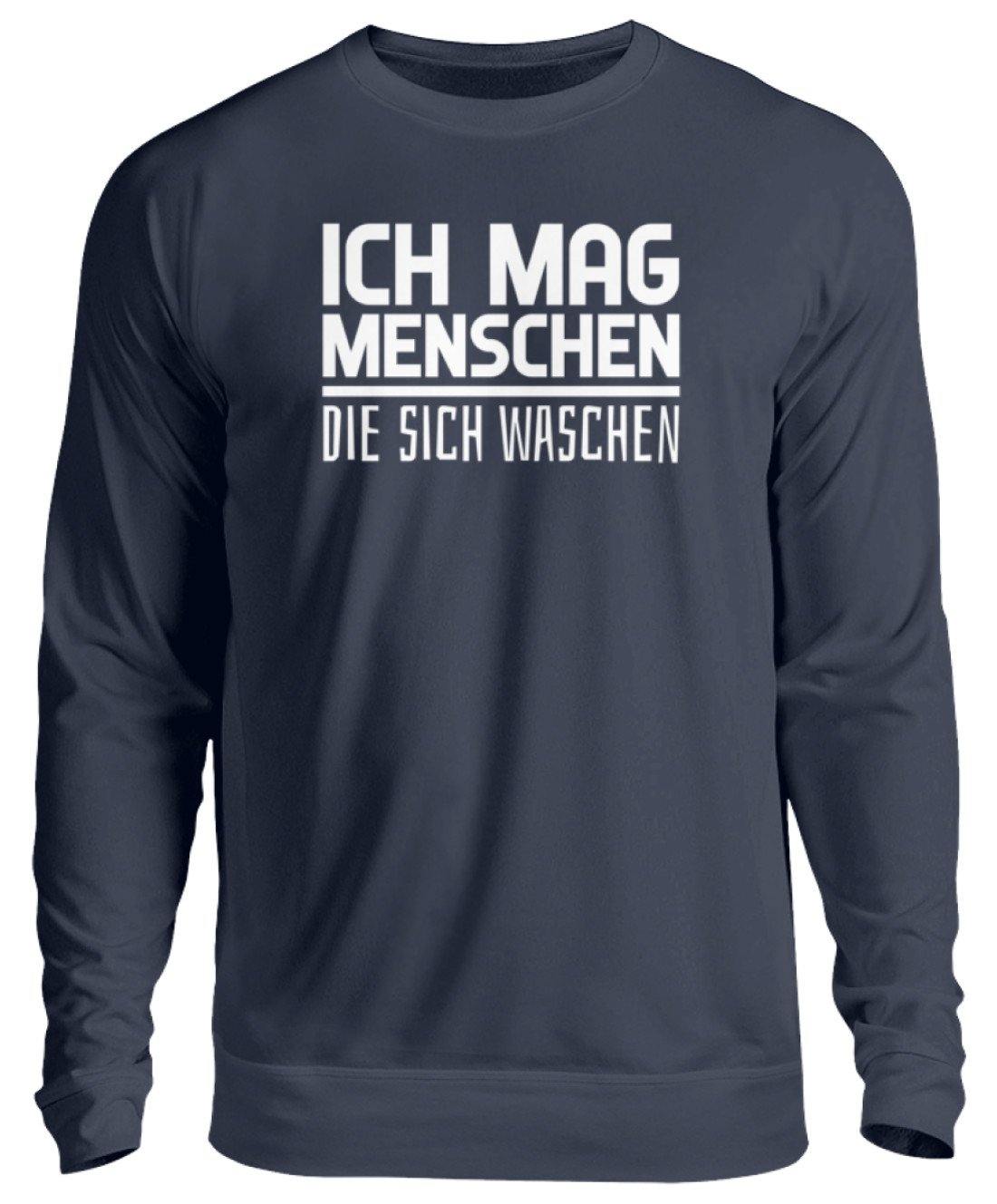 Ich mag Menschen - Words on Shirts  - Unisex Pullover
