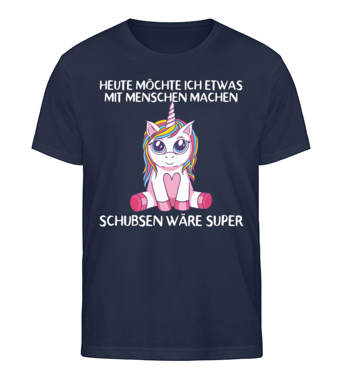Etwas mit Menschen machen - Einhorn TF  - Herren Organic Shirt