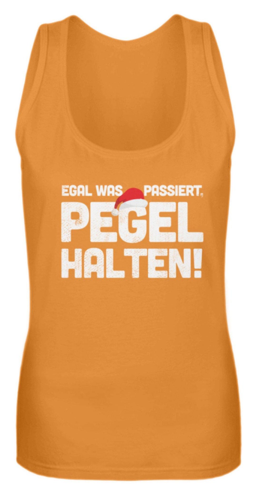 Pegel halten Weihnachten Words on Shirts  - Frauen Tanktop - Words on Shirts Sag es mit dem Mittelfinger Shirts Hoodies Sweatshirt Taschen Gymsack Spruch Sprüche Statement