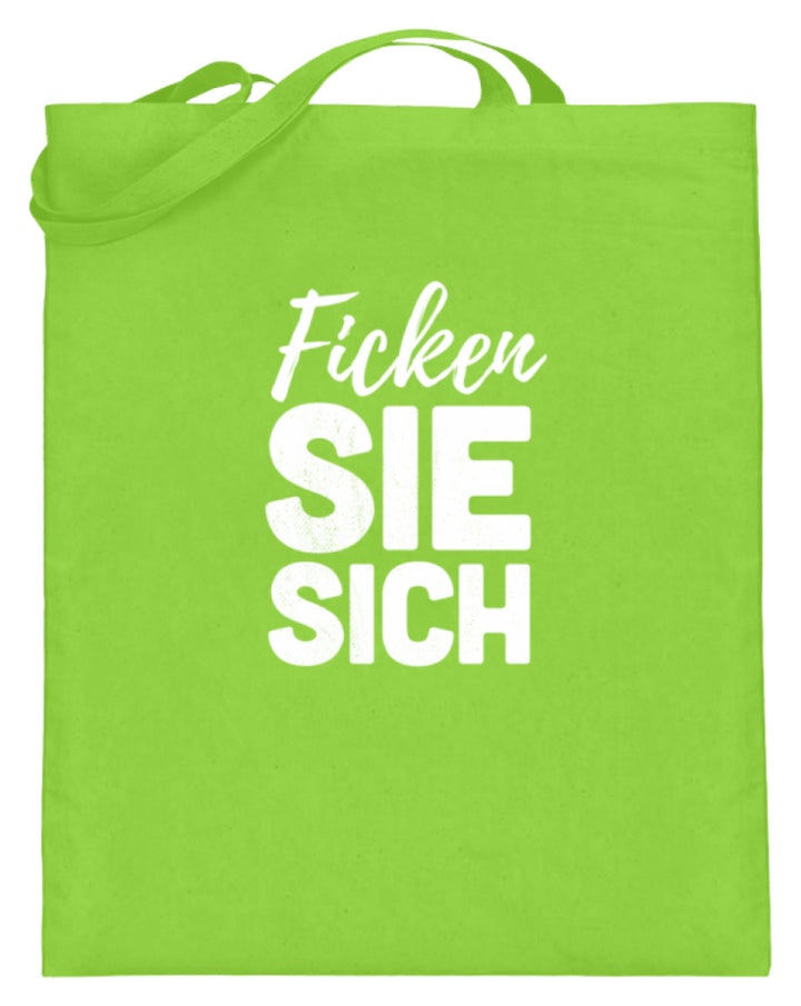 F*cken Sie sich  - Jutebeutel (mit langen Henkeln) - Words on Shirts