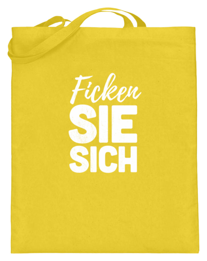 F*cken Sie sich  - Jutebeutel (mit langen Henkeln) - Words on Shirts