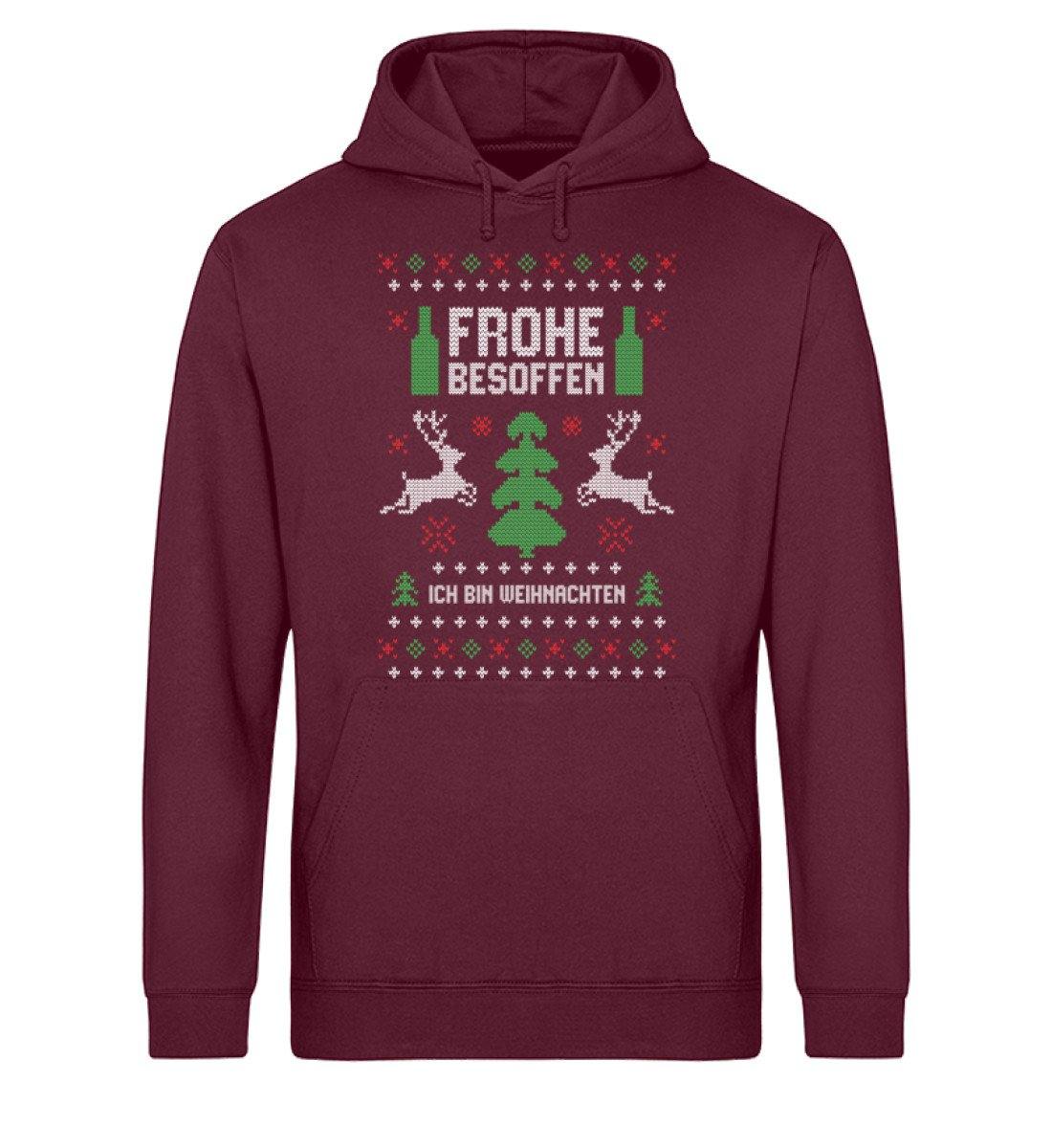Frohe Besoffen - Ich bin Weihnachten  - Unisex Organic Hoodie