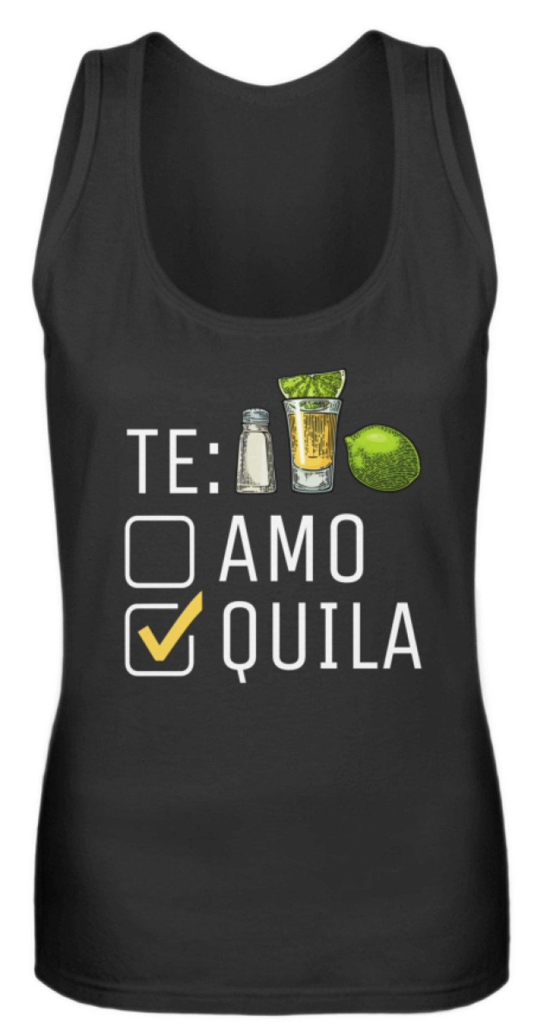 Tequila Te:amo Te:qulia   - Frauen Tanktop - Words on Shirts