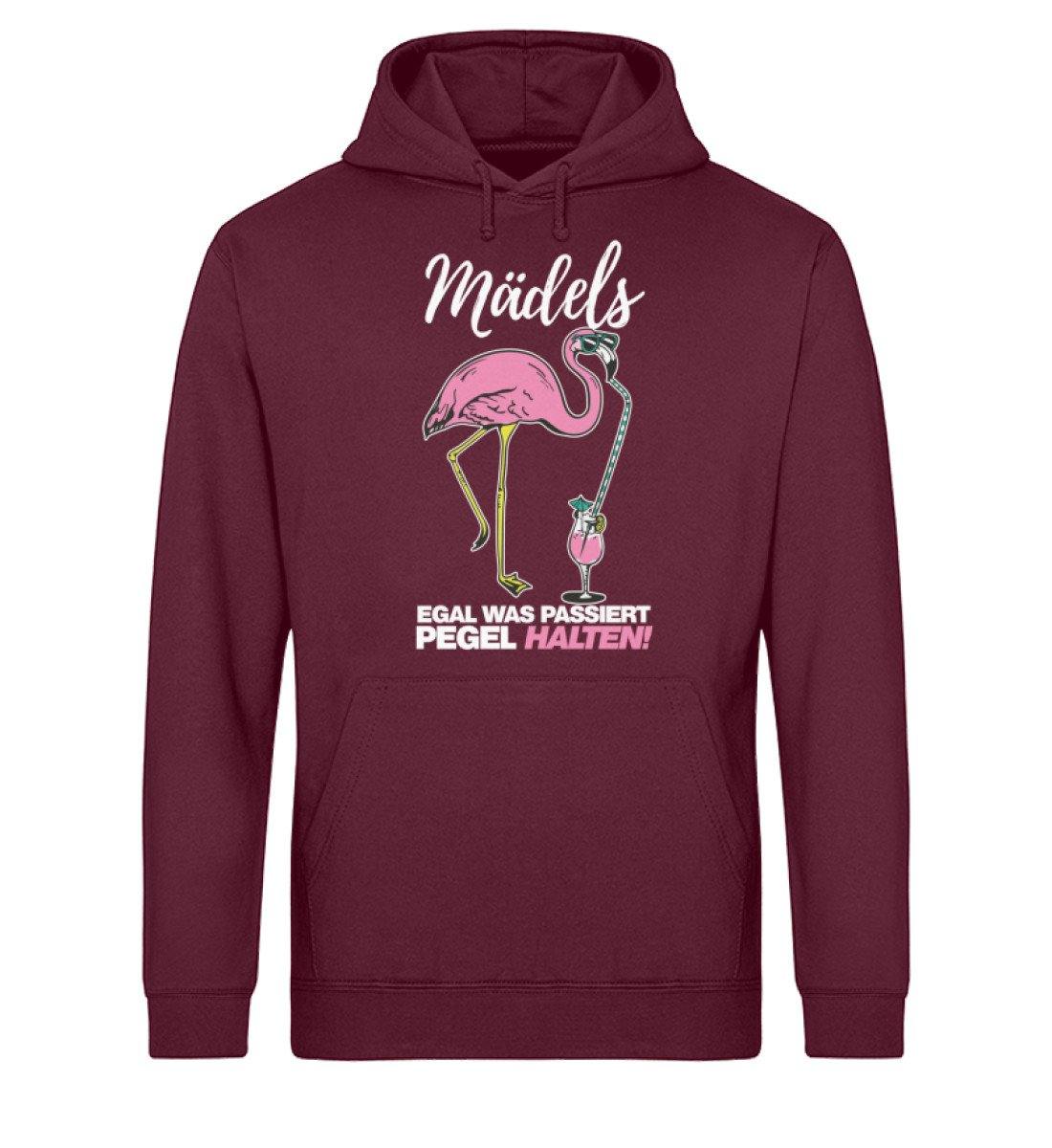 Mädels, Pegel halten. Flamingo  - Unisex Organic Hoodie