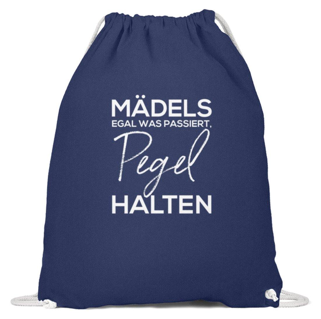 Mädels, Pegel halten.  - Baumwoll Gymsac