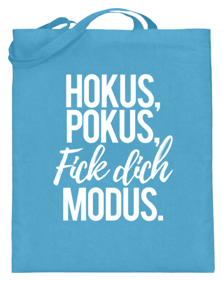 Hokus Pokus F*** **ch Modus  - Jutebeutel (mit langen Henkeln) - Words on Shirts