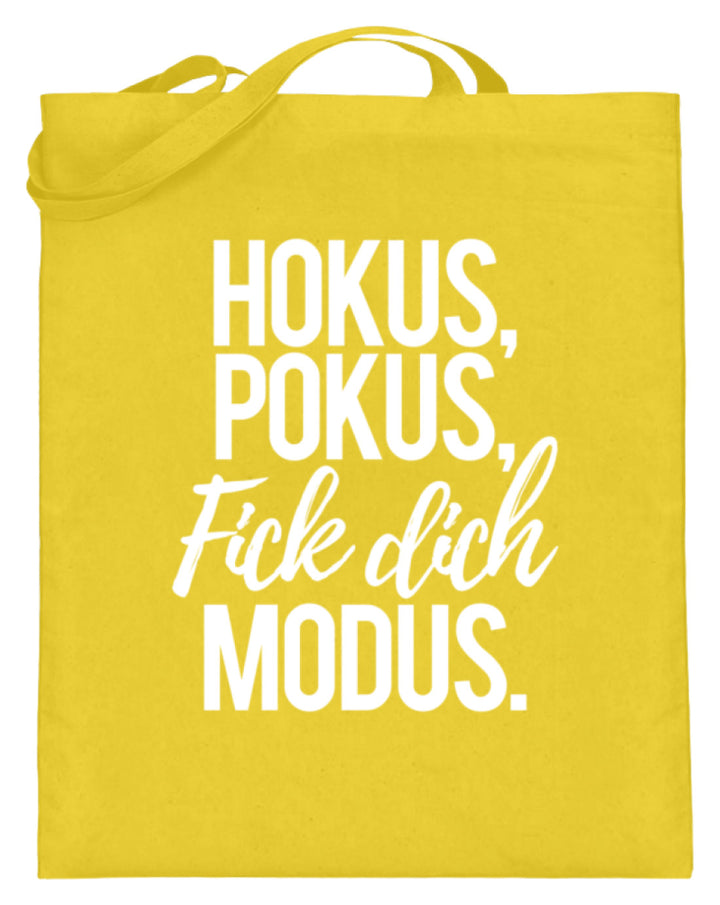 Hokus Pokus F*** **ch Modus  - Jutebeutel (mit langen Henkeln) - Words on Shirts