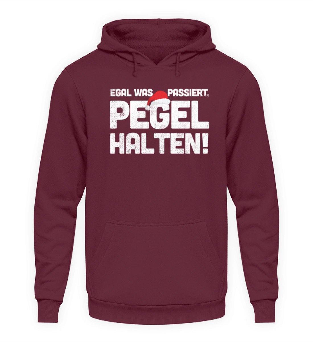 Pegel halten Weihnachten Words on Shirts  - Unisex Kapuzenpullover Hoodie