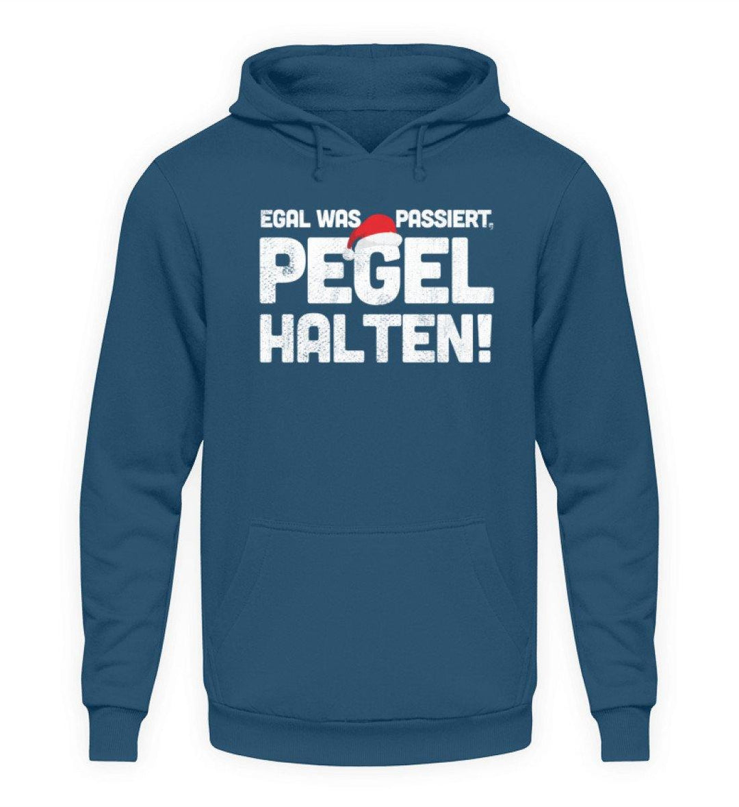 Pegel halten Weihnachten Words on Shirts  - Unisex Kapuzenpullover Hoodie - Words on Shirts Sag es mit dem Mittelfinger Shirts Hoodies Sweatshirt Taschen Gymsack Spruch Sprüche Statement