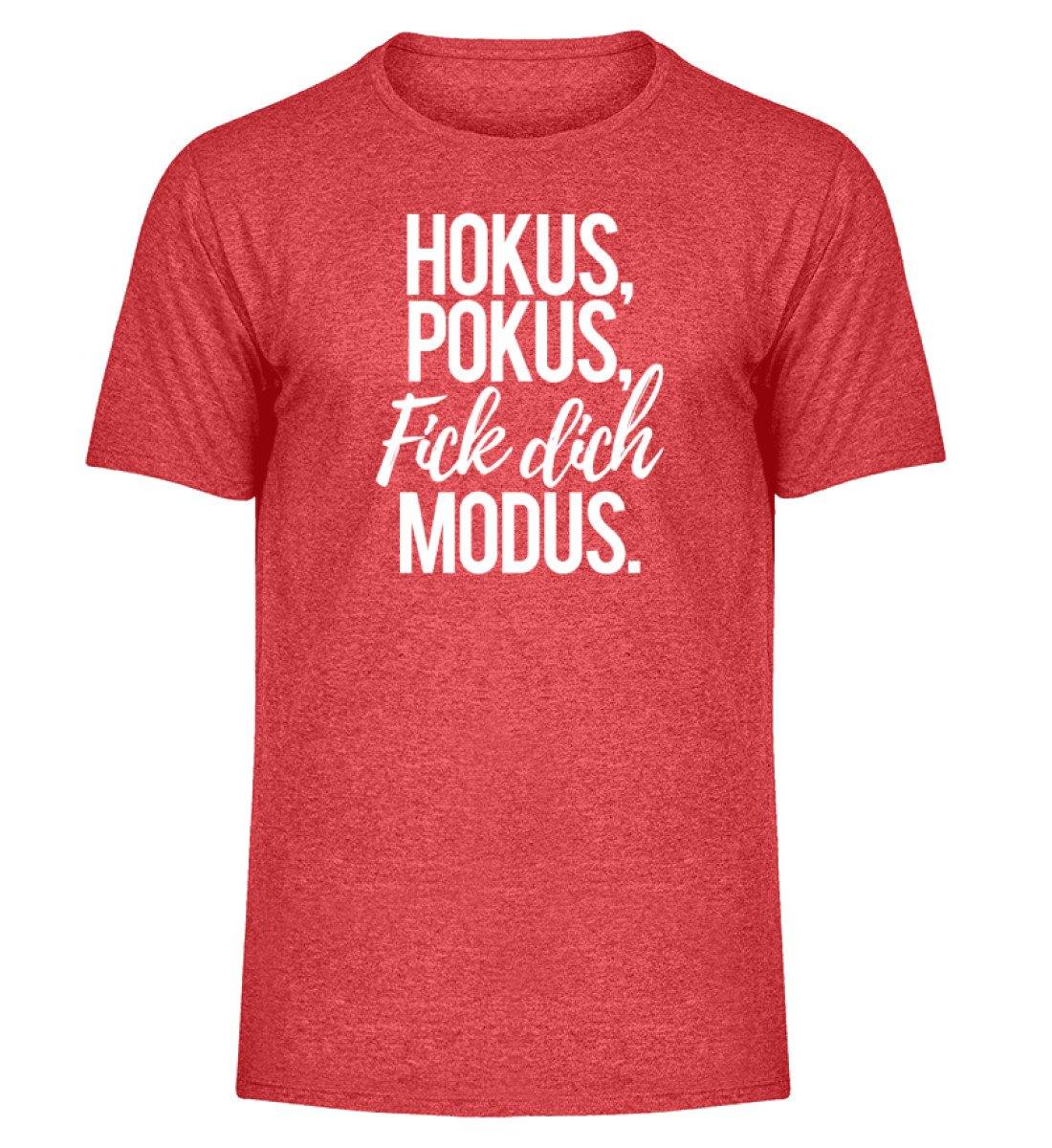 Fick dich Modus -  Words on Shirts - PR  - Herren Melange Shirt