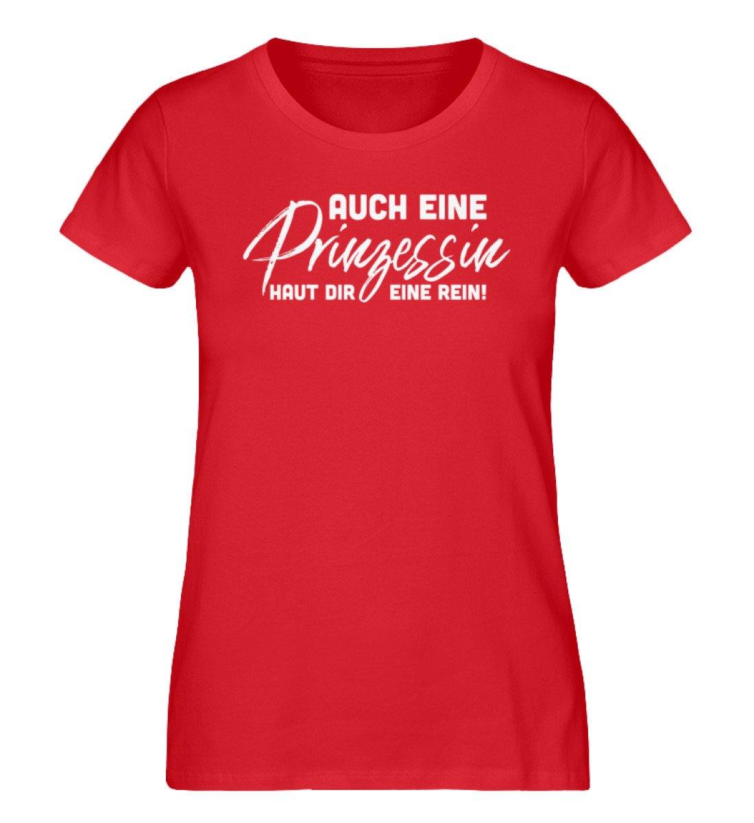 Auch eine Prinzessin haut dir eine rein - Words on Shirts - Damen Premium Organic Shirt