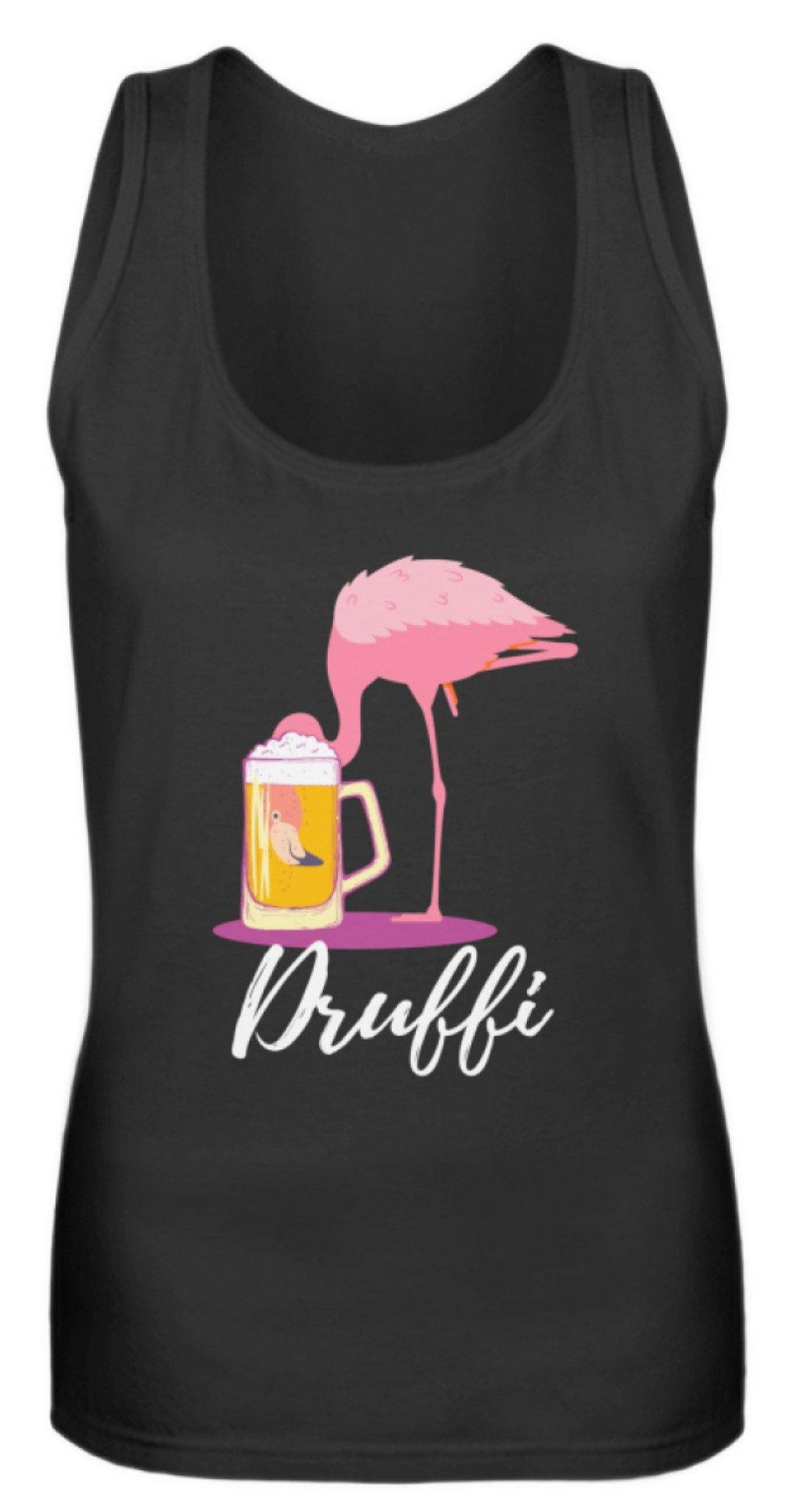 Flamingo Druffi - Words on Shirt  - Frauen Tanktop - Words on Shirts Sag es mit dem Mittelfinger Shirts Hoodies Sweatshirt Taschen Gymsack Spruch Sprüche Statement