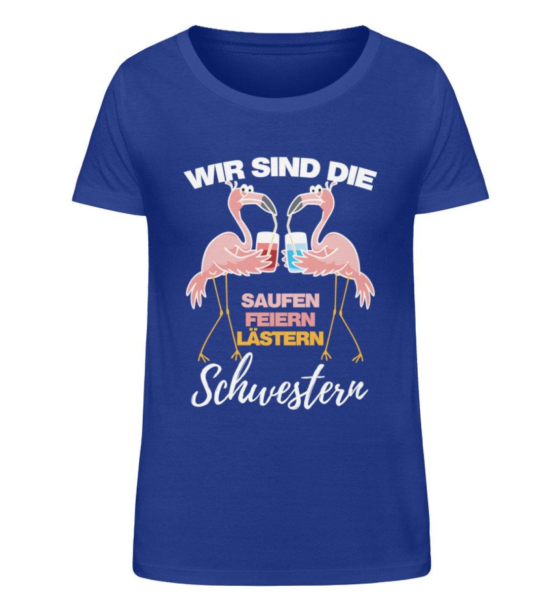 Saufen, feiern, lästern Schwestern  - Damen Organic Shirt