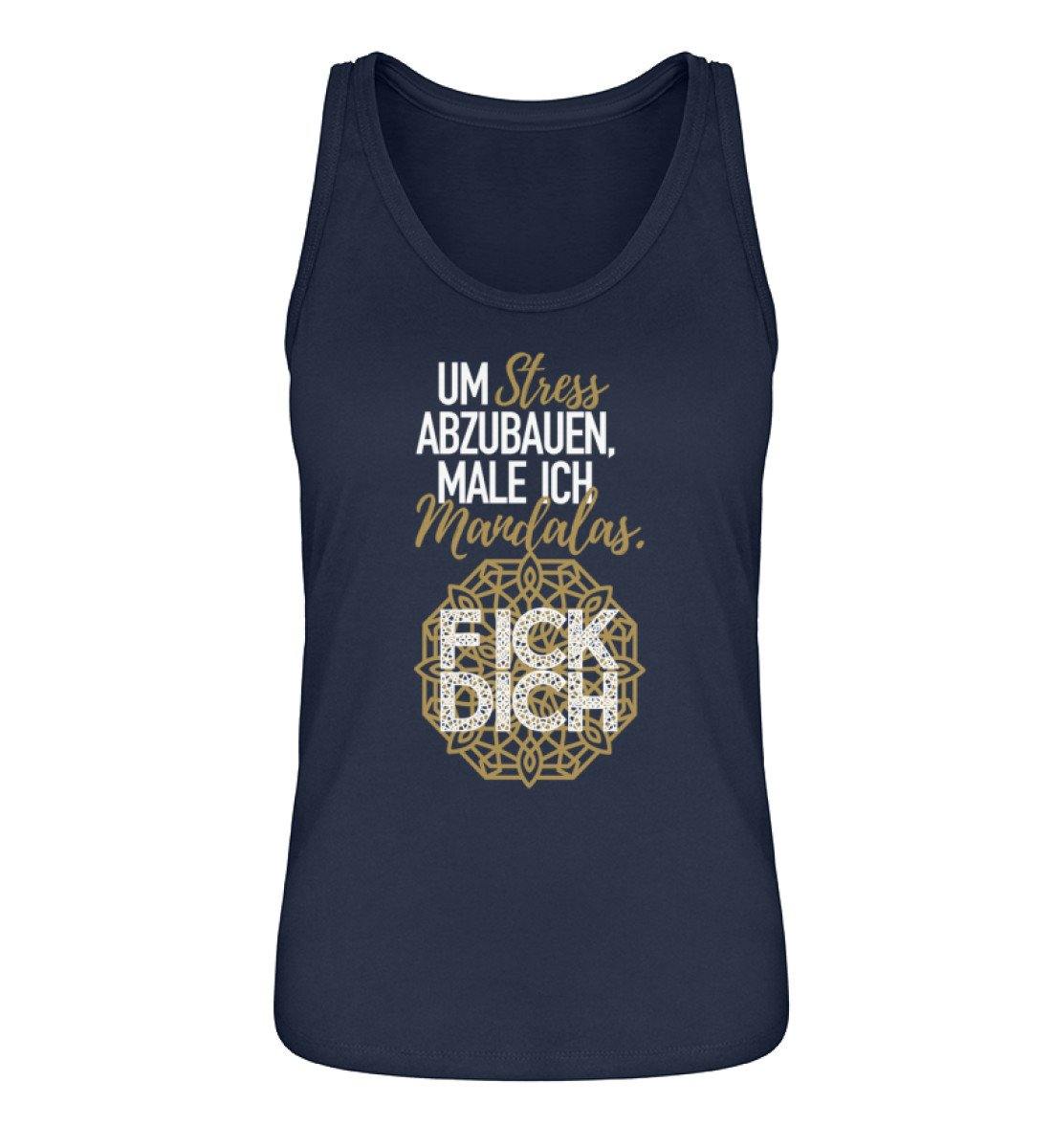 Um Stress abzubauen male ich Mandalas  - Damen Premium Organic Tanktop ST/ST