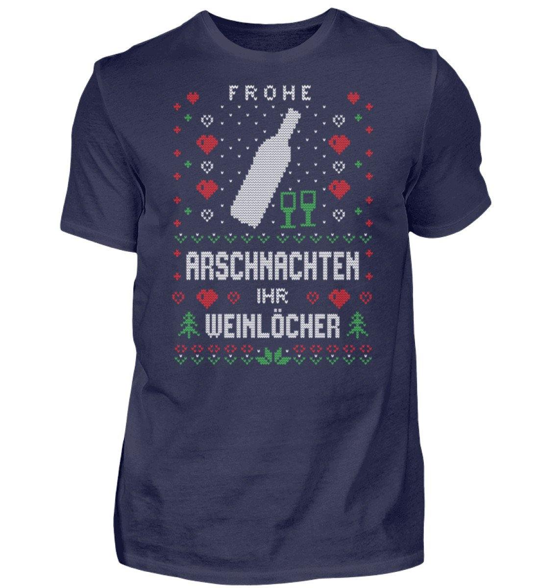 Frohe Arschnachten - Weinlöcher 2020  - Herren Shirt