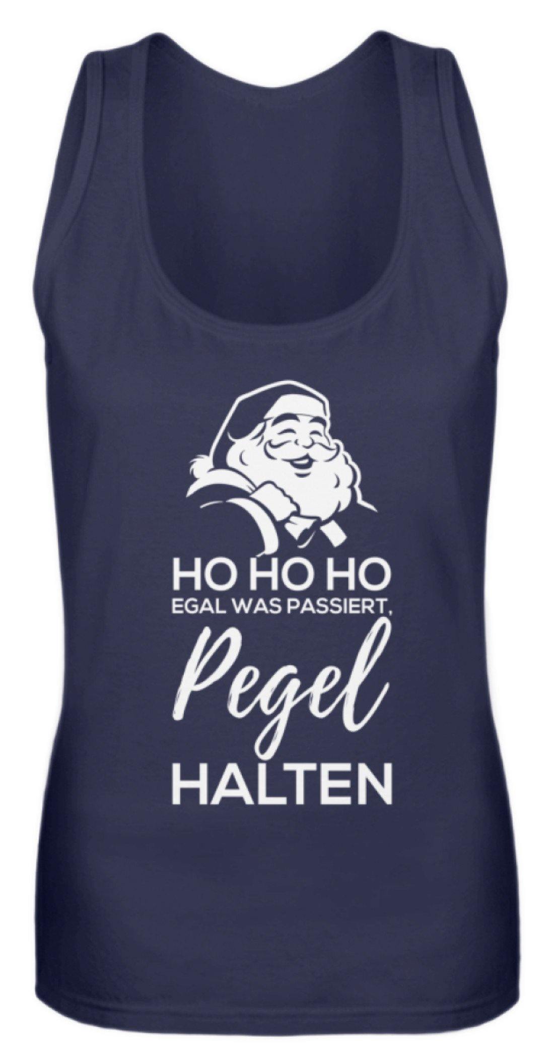 Santa Pegel halten - Words on Shirt  - Frauen Tanktop