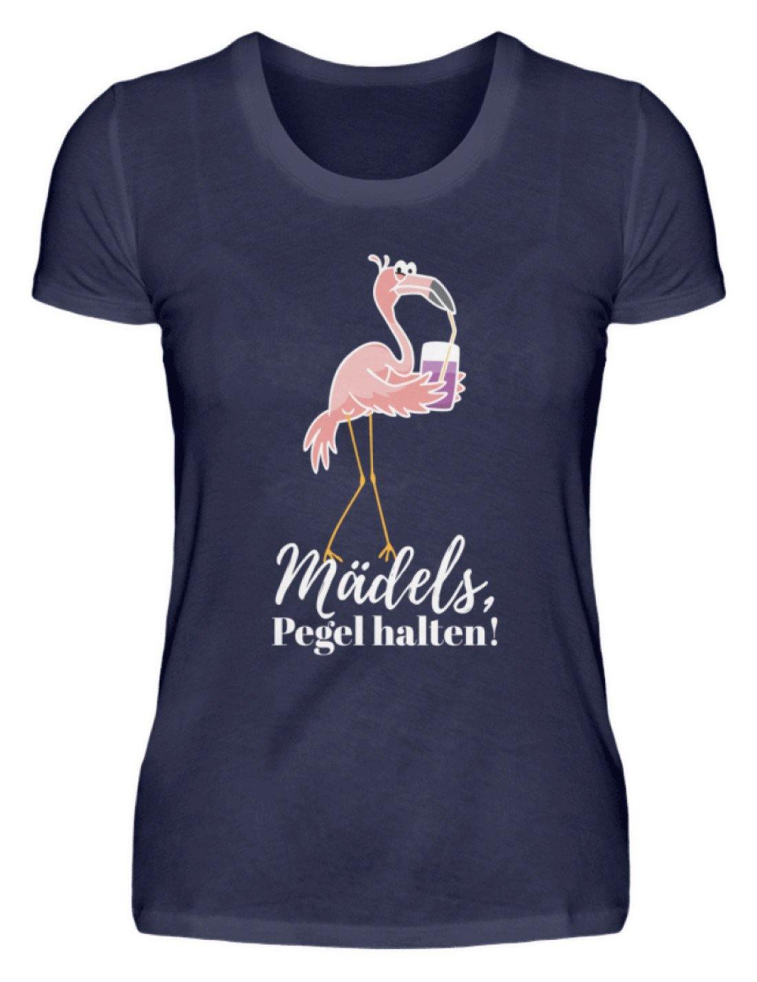 Mädels Pegel halten - Flamingo  - Damenshirt